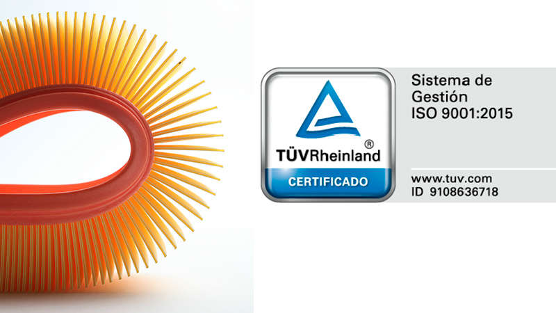 Nuevo certificado de calidad otorgado por TÜV RHEINLAND